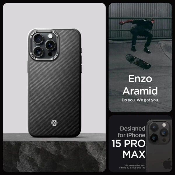 Spigen – Enzo Aramid – Apple iPhone 15 Pro Max