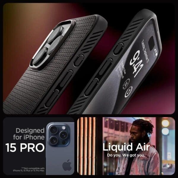 Spigen – Liquid Air Armor – Apple iPhone 15 Pro Max