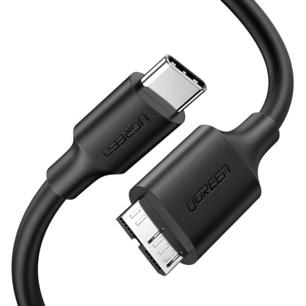 UGREEN Micro USB 3.0 To USB-C 3.1 3A (1M) | Hard Disk Data Cable
