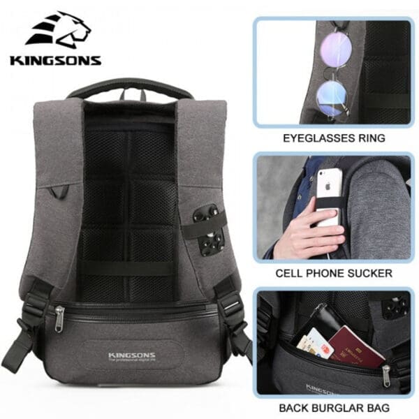 Kingsons KS3149W | 16-inch Backpack