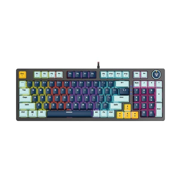 Fantech MK890V2 ATOM 96 RGB (MIZU EDITION) | Wired Mechanical Gaming Keyboard