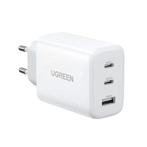 UGREEN Triple Port 2xUSB-C & USB-A (PD 65W/QC4.0) | Fast Charger