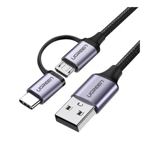 UGREEN USB to USB-C (5V/3A QC3.0 | 2M Angled) | Fast Charge & Sync Cable